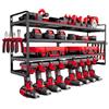 VEVOR Scaffale per Utensili Elettrici da Parete, Portautensili da Parete per Trapani a 4 Livelli con 8 Supporti per Trapano, Portaoggetti con Supporto per Cacciavite, per Utensili da Garage Officina