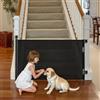 VEVOR Cancelletto Retrattile, Installazione Interna 1450 mm di Larghezza, 980 mm di Altezza, con Strisce in Fibra di Vetro Rinforzata, Impedisce che Si Infilino, Cancelletto in Rete per Cani, Nero