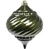ARPIMEX Sfera Goccia Rigata di Natale D 150 Mm Plastica Verde Muschio