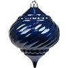 ARPIMEX Sfera Goccia Rigata di Natale D 150 Mm Plastica Blu Scuro