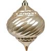 ARPIMEX Sfera Goccia Rigata di Natale D 150 Mm Plastica Beige