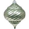 ARPIMEX Sfera Goccia Rigata di Natale D 150 Mm Plastica Verde Salvia