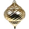 ARPIMEX Sfera Goccia Rigata di Natale D 150 Mm Plastica Oro