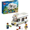 LEGO City Camper delle Vacanze, Modellino da Costruire di Roulotte Giocattolo con Minifigure e Accessori, Giochi per Bambini e Bambine da 5 Anni in su, Idee Regalo di Compleanno 60283