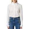 ELISABETTA FRANCHI CAMICIA CON RICAMO - CA10552E2 - avorio