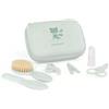 Miniland Baby Kit Set Accessori per la Cura del Neonato Pochette con Forbicine, Lima, Pettine, Spazzola e Spazzolino da Dito - Mint