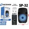 Cassa Amplificata Sp-32 120W Karaoke Bluetooth Microfono Wireless Trolley mar