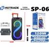 Cassa Amplificata Sp-06 120W Karaoke Bluetooth Microfono Wireless Trolley mar