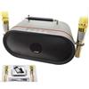Set Audio Bluetooth Per Karaoke Portatile Cassa Speaker 2 Microfoni Linq K-6668