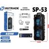Cassa Amplificata Sp-53 40W Karaoke Bluetooth Microfono Wireless Trolley mar