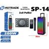 Cassa Amplificata Sp-14 200W Karaoke Bluetooth Microfono Wireless Trolley mar