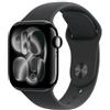AW S11 GPS 42MM JET BLACK ALUMINIUM CASE WITH BLACK SPORT BAND - M/L