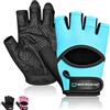 WESTWOOD FOX Guanti da palestra per uomini e donne: guanti ventilati per sollevamento pesi, fitness, ciclismo e allenamento con imbottitura spessa, protezione completa del palmo, impugnatura
