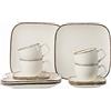 Ritzenhoff & Breker Van Well - Servizio da caffè Casa, 12 pezzi, colore: Crema