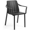 Nardi Sedia Tiberina Armchair Antracite di Nardi
