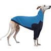 PUMYPOREITY Cappottino Piccolo Levriero Italiano, Felpa Levriero Cappottino Whippet Cappotto Levriero Abbigliamento Piccoli Levrieri Italiano con Collo Alto(Blu, S)