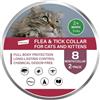 RoamRover Collare Confezione da Antiparassitario per Gatti, Con Oli Essenziali Naturali, Impermeabile e Regolabile, Protezione di 16 Mesi contro Pulci e Zecche, Prevenzione Naturale(2Pz)
