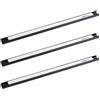 Relaxdays Barra Magnetica in Set da 3, per Attrezzi, Officina, Garage, Ufficio, Lunghe 45 cm, in Acciaio, Nero/Bianco