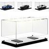 Mould King 27000 Vetrina in acrilico per auto campioni di velocità Vetrina di protezione antipolvere a LED con base nera per modelli di auto da collezione in mattoni 19,5X 9,5X 8,5 cm