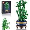 Mould King 24121 Blocchi di costruzione di fiori di bambù per ragazze con vaso, bouquet artificiale, giocattolo da costruzione, regalo creativo per bambini adulti (375 pezzi)