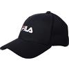 Fila, Brasov 6 Panel Cap With Linear Logo - Strap Back, Cappellino da Baseball, Unisex - Adulto, Nero (Black, Taglia unica