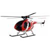 Amewi AFX MD500E Zivil brushless 4 canali 325 mm elicottero 6G RTF rosso/argento RC telecomandato