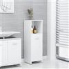 QJBSAVVA Mobile Bagno Salvaspazio Stretto 30x30x95 cm Armadio con Anta in Legno Multistrato Bianco per Ottimizzazione Spazio