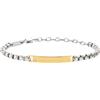 Breil Collezione TAG AND CROSS, Bracciale Uomo in Acciaio Colorato, Gioiello idee regalo uomo