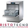 Lavabicchieri elettronica cestello cm. 40x40 - H. bicchiere 27,5 cm. - Cestello QUADRATO 40x40