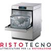 Lavabicchieri elettronica cestello cm. 40x40 - H. bicchiere 27,5 cm. - Cestello TONDO cm. 40
