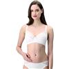 LEPEL 1 Pezzo Reggiseno Donna 460 Allure Senza Ferretto con Pizzo - Coppa B - C - D, Bianco 3C