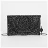 Mimi Mua BORSA POCHETTE CON STRASS NERO