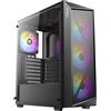 Antec AX67 ARGB Midi Tower Nero (Antec AX67 ARGB Mid-Tower Gaming PC Case, Full Mesh Front, Tempered Glass, 4 x 120mm ARGB Fans, ATX/Micro-ATX/ITX Compatible)