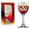 Dor BICCHIERE 30 ANNI Calice glitter ORO Gadget idea regalo festa 30° Compleanno