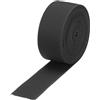 QUARKZMAN Fasce Elastiche per Cucito 4cm 5 Iarde/15 Piedi Nero Bobina Elastica ad Alta Elasticità per Parrucche, Cintura, Pantaloni