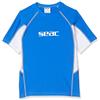 SEAC RAA Short Evo Kid, Maglia Protettiva Rash Guard per Snorkeling e Nuoto Anti UV Unisex Bambini, Blu (Blau/White), 9-10 Anni