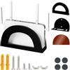 jinminamz Scatola Router Wifi Da Parete Scatola Wifi a Parete Regolabile Nascosta, Rack Per Router Per La Decorazione Della Casa, Scatolas Di Stoccaggio Per Router Wifi (Acciaio Al Carbonio)