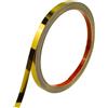 JSIWOTH Moulure Murale Acier Inoxydable, Bande Métallique Autocollante Effet Miroir, Profil Flexible pour Miroirs, Murs, Fenêtres et Meubles, 5m x 1cm oro brillante