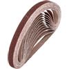 QUARKZMAN 10mm x 330mm Nastri Abrasivi, 10Pz 60 Grana Carta Vetrata per Levigatrice Ossido di Allumina Per Lavorazione Legno, Lucidatura Metalli, Affilatura Coltelli