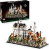LEGO Architecture Castello di Neuschwanstein - Kit di Modellismo da Esposizione per Adulti - con Torri, Cortile e Interni Ricchi di Dettagli - Regalo Storico per Fan dei Monumenti - 21063