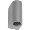Applique da Esterno Bidirezione IP65 GU10 Stondata - Grigio