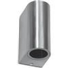 Applique da Esterno Bidirezione IP65 GU10 Stondata - Inox