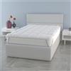 Italian Bed Linen Topper Piazza e Mezza 120x195cm - TOPPER Plus Trapuntato Morbido e Traspirante 600gr/mq 4 Angoli con Cinghie Elastiche ben Saldato - Migliora il Materasso e il Comfort del Sonno