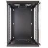Link armadio 15 unita' da muro per reti (a)750 x (l)540 x (p) 450 mm colore nero