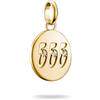 Thomas Sabo Charm Club Connect CC1252-414-14 - Ciondolo con numero di angeli 555 con pietre placcato oro 18 carati, in argento 925 riciclato