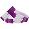 QUARKZMAN 100Pcs Fasce da Polso in Carta per Eventi, Impermeabili Prevenzione Riutilizzo Bracciale Bulk Identificazione Fasce da Polso per Eventi Festa Concerto (Viola)