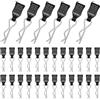 Coco Berming 30 Pezzi Clip Per Auto Rc, Clip per Carrozzeria con Linguette di Estrazione, Adatto a Modelli di Auto Telecomandate Varie Proporzioni (Nero)