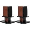 OUUTMEE Altoparlante in legno da 15 cm, robusto supporto da scrivania HiFi per monitor home theatre e studio, supporto universale da scrivania con design riempito sabbia (set da 2)