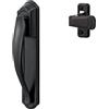 Ideal Security BKDXBL - Maniglia per porta, colore: Nero