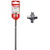 Fischer Quattric II 16/160/210 Punta SDS Plus a quattro taglienti per trapano e martelli perforatori, 549951